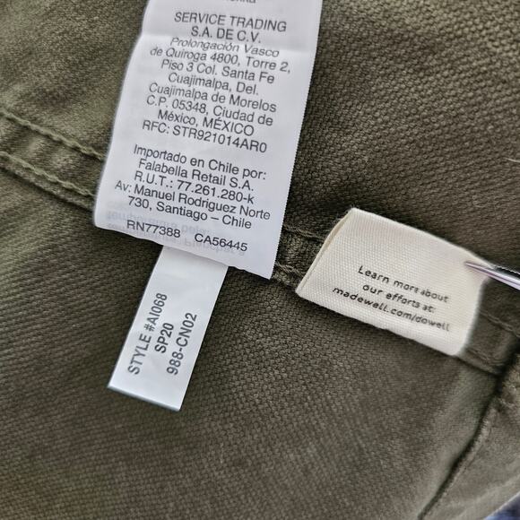 MADEWELL NWT Dispatch Military Inspired Jacket in Desert Olive Sz M - Picture 12 of 16